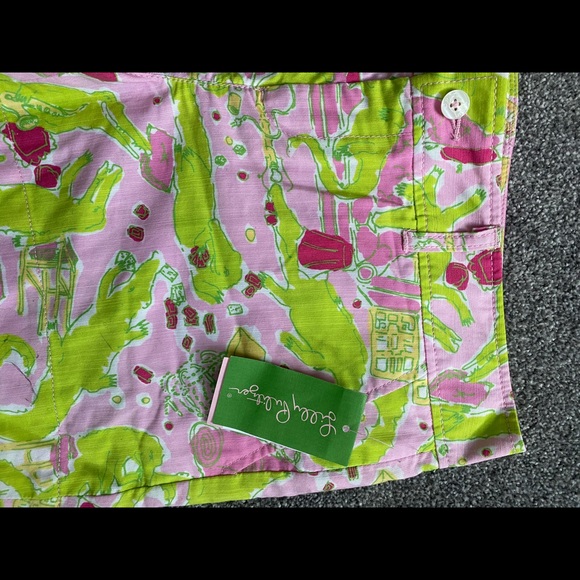 NWT. Rare Original Lilly Pulitzer Crocodile Shorts. - Picture 6 of 6